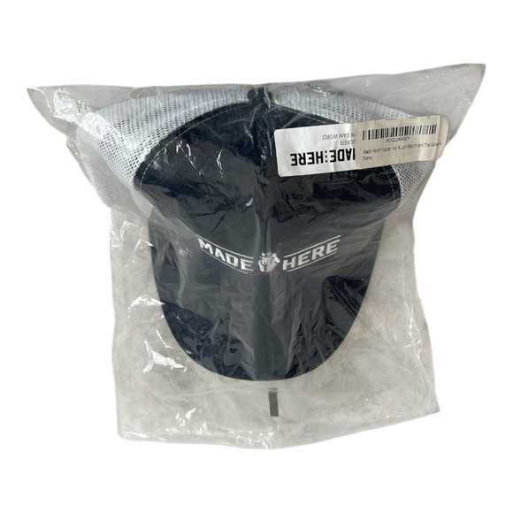 NWT Made Here Trucker Hat Cotton Front Mesh Back Baseball Cap Unisex Golf Hat - Picture 5 of 6